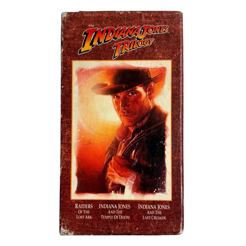 Indiana Jones Trilogy VHS Box Set Collectors Edition Raiders Temple Last Crusade